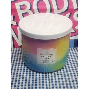 BBW Radiant Sky Large 3 Wick 14.5oz Candle Home Fragrance Decor